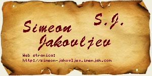 Simeon Jakovljev vizit kartica